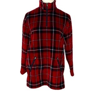 Jones New York Plaid Pullover Jacket Size Medium